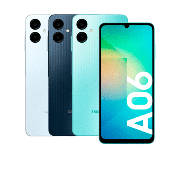A06 en sus tres colores: negro, verde claro y azul claro