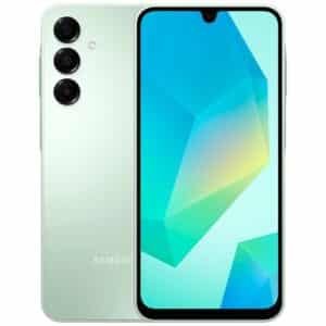 Samsung Galaxy A16 4G color verde agua vista frontal y trasera