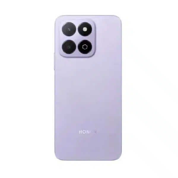 Vista trasera del honor play 9a color azul purpura estrellado