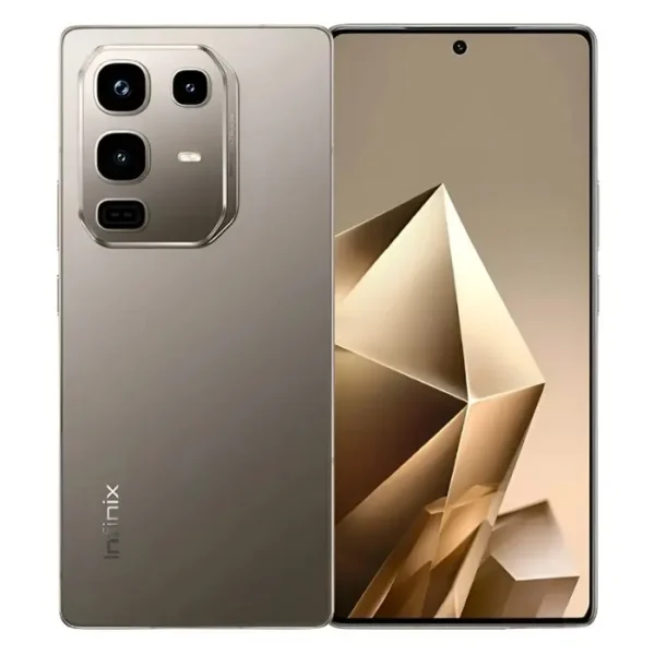 Infinix Note 50 Pro 4G en color gris titanium