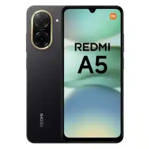 Xiaomi Redmi A5 Negro Medianoche – Diseño frontal y trasero del equipo