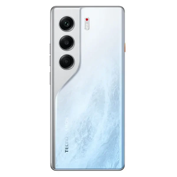 Camon 40 Pro Blanco Glacial – Parte trasera con módulo de cámara triple