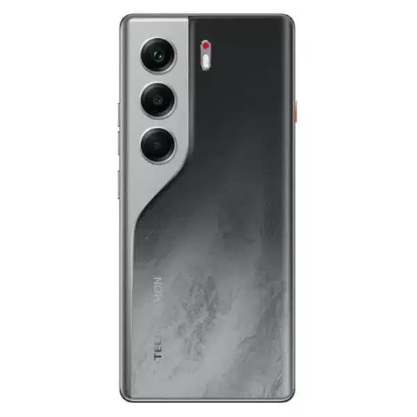 Camon 40 Pro Negro Galaxy – Parte trasera con cámara triple y acabado brillante