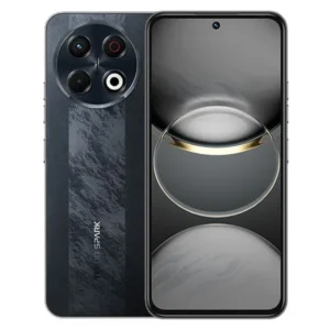 TECNO Spark 30 Pro en color Borde de Obsidiana – vista completa del diseño oscuro y sofisticado