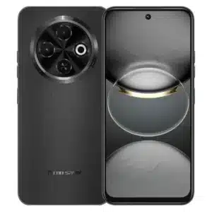 TECNO Spark 30C Orbit Black vista frontal con pantalla de 6.67 pulgadas y marcos delgados