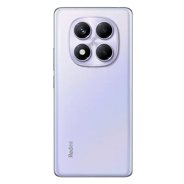 Parte trasera del Xiaomi Redmi Note 14 Pro 4G en color Morado Aurora con efecto iridiscente.
