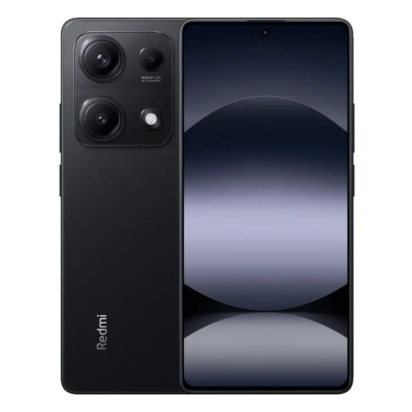 Xiaomi Redmi Note 14S en color Negro Medianoche, diseño sofisticado con acabado mate