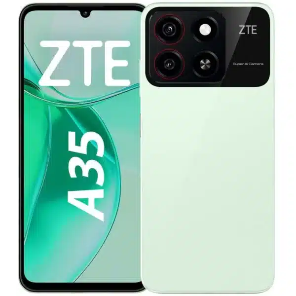 ZTE Blade A35 verde - vista normal del smartphone