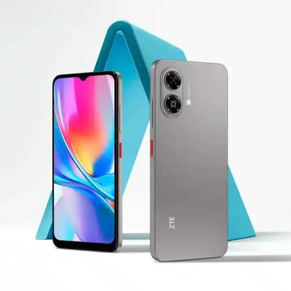 ZTE Blade A35 gris - vista frontal de la pantalla